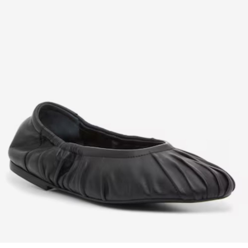 FREE PEOPLE Cara Ballet Flats / Black leather NEW 8